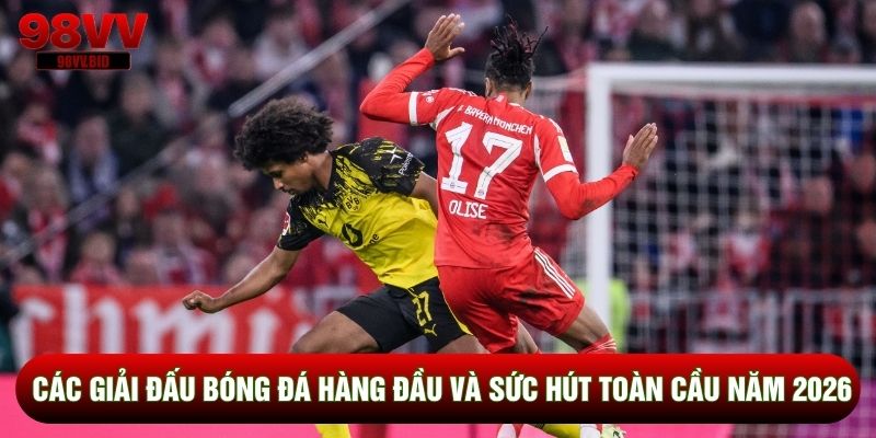 Các Giải Đấu Bóng Đá Hàng Đầu Và Sức Hút Toàn Cầu Năm 2026