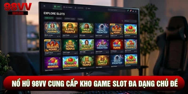 Nổ hũ 98VV cung cấp kho game slot đa dạng chủ đề