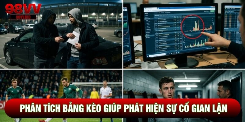 Phân tích bảng kèo giúp phát hiện sự cố gian lận